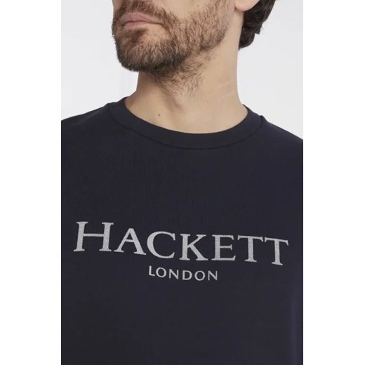 Bluza męska Hackett London młodzieżowa na jesień z napisami 