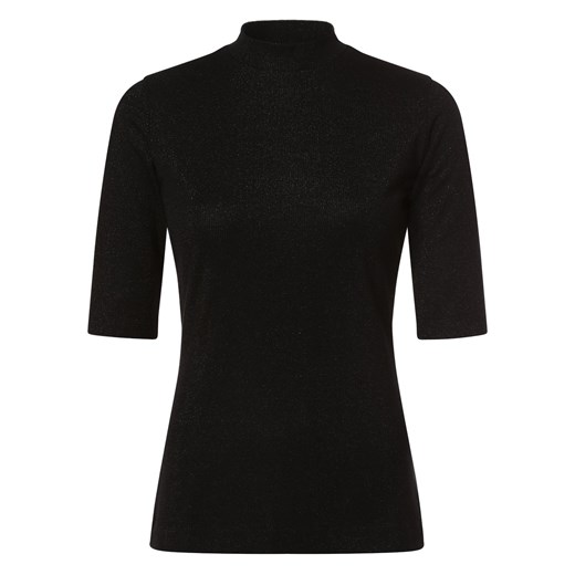 HUGO T-shirt damski Kobiety wiskoza czarny jednolity ze sklepu vangraaf w kategorii Bluzki damskie - zdjęcie 164546982