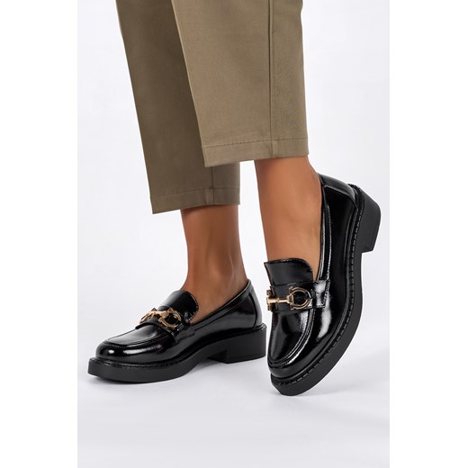 Sergio Leone mokasyny bez zapięcia na płaskiej podeszwie 