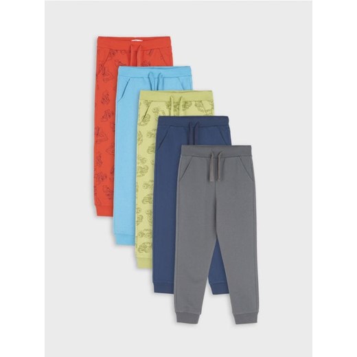 Sinsay - Spodnie dresowe jogger 5 pack - wielobarwny ze sklepu Sinsay w kategorii Spodnie chłopięce - zdjęcie 164549454