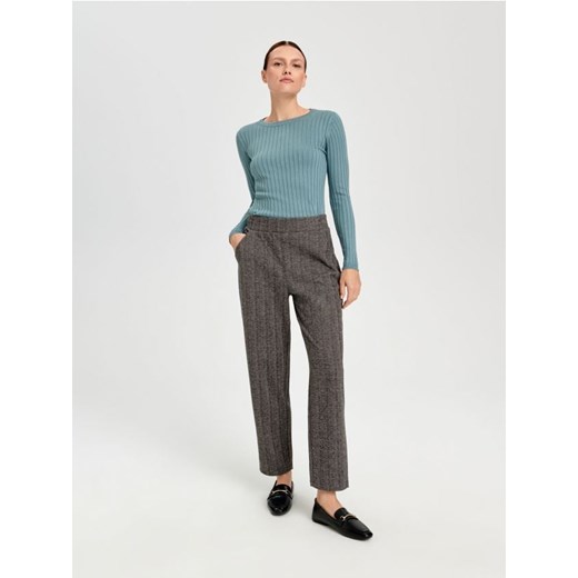 Sinsay - Spodnie tkaninowe - wielobarwny ze sklepu Sinsay w kategorii Spodnie damskie - zdjęcie 164549494