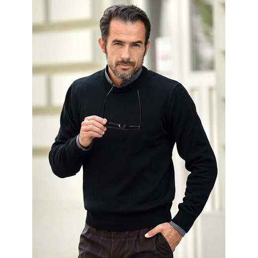 Sweter męski Bond pod szyję - czarny - M ze sklepu Swetry Lasota w kategorii Swetry męskie - zdjęcie 164554344