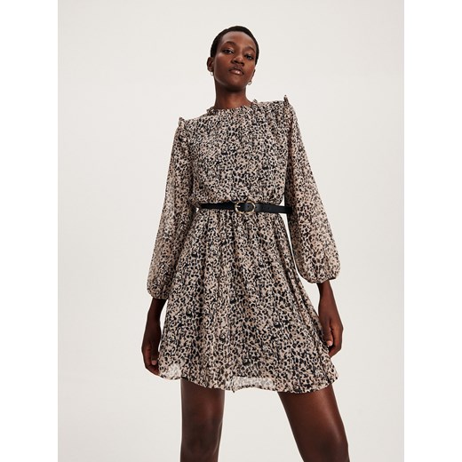 Reserved - Sukienka z paskiem - wielobarwny Reserved XL Reserved
