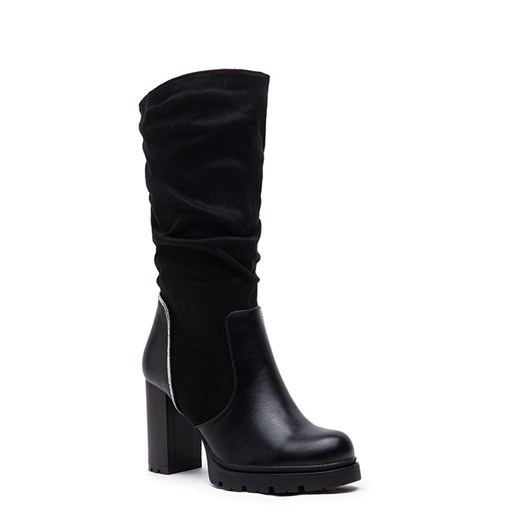 Foreverfolie Kozaki w kolorze czarnym ze sklepu Limango Polska w kategorii Kozaki damskie - zdjęcie 164572682