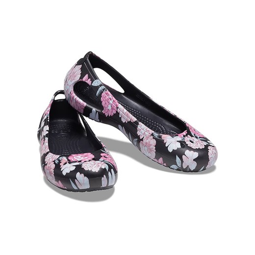 Crocs Baleriny "Kadee" w kolorze czarno-jasnoróżowym Crocs 37/38 okazyjna cena Limango Polska