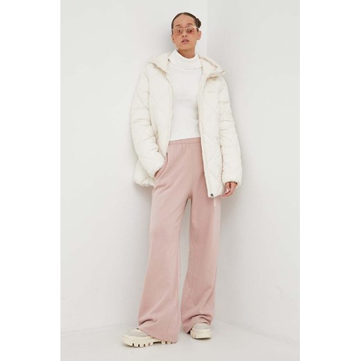 Hollister Co. sweter damski kolor biały z golfem Hollister Co. S ANSWEAR.com