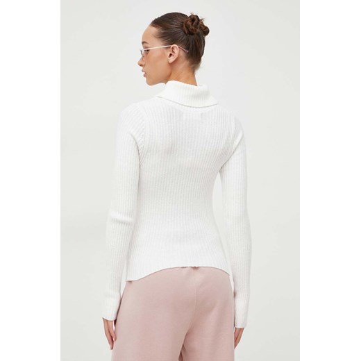 Hollister Co. sweter damski kolor biały z golfem Hollister Co. XS ANSWEAR.com
