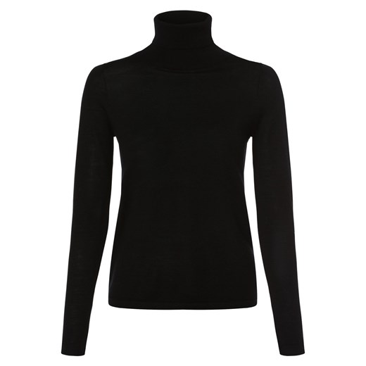 brookshire Damski sweter z wełny merino Kobiety drobna dzianina czarny jednolity XXL okazyjna cena vangraaf