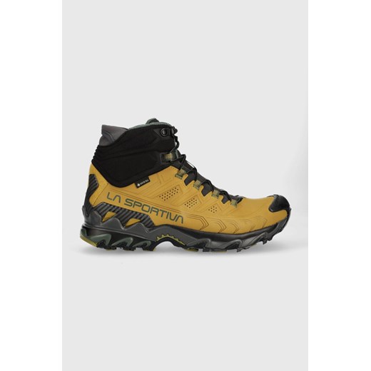 La Sportiva buty Ultra Raptor II Mid Leather GTX męskie kolor brązowy ze sklepu ANSWEAR.com w kategorii Buty trekkingowe męskie - zdjęcie 164581422