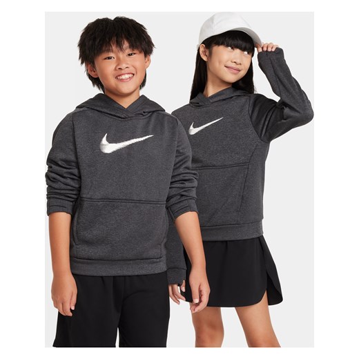 Bluza z kapturem dla dużych dzieci Therma-FIT Nike Multi+ - Czerń ze sklepu Nike poland w kategorii Bluzy chłopięce - zdjęcie 164581574