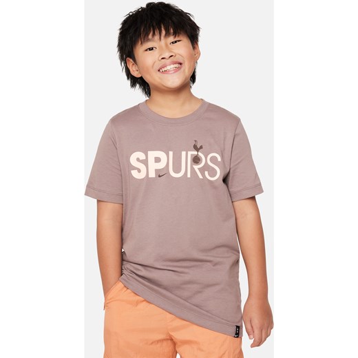 T-shirt piłkarski dla dużych dzieci Nike Tottenham Hotspur Mercurial - Brązowy ze sklepu Nike poland w kategorii T-shirty chłopięce - zdjęcie 164581623