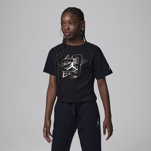 T-shirt dla dużych dzieci Jordan Jumpman Shine Tee - Czerń Jordan M Nike poland