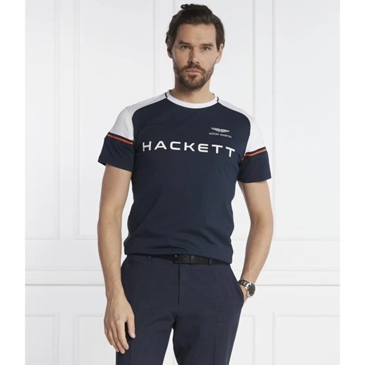 Hackett London T-shirt | Regular Fit ze sklepu Gomez Fashion Store w kategorii T-shirty męskie - zdjęcie 164584853