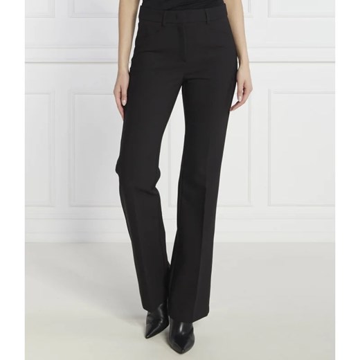 Spodnie damskie Max & Co. casual czarne z elastanu 