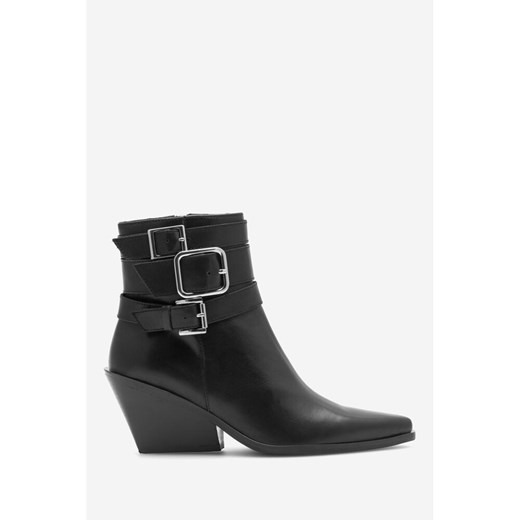 Botki EVA MINGE eleganckie na zamek