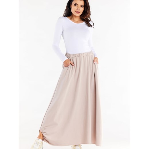INFINITE YOU Spódnica w kolorze beżowym ze sklepu Limango Polska w kategorii Spódnice - zdjęcie 164587864