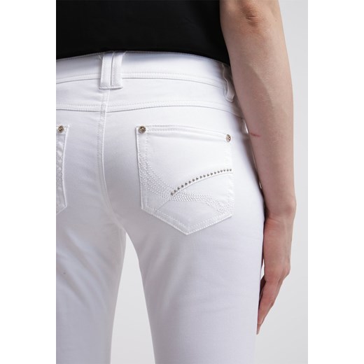 Morgan Spodnie materiałowe blanc zalando bialy bez wzorów/nadruków