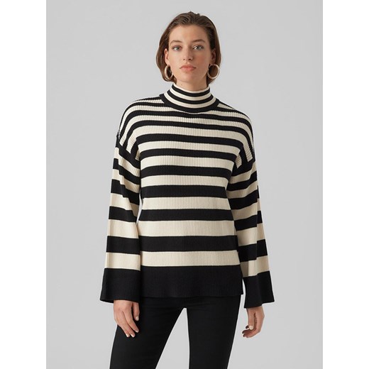 Vero Moda Sweter w kolorze czarno-kremowym ze sklepu Limango Polska w kategorii Swetry damskie - zdjęcie 164650491