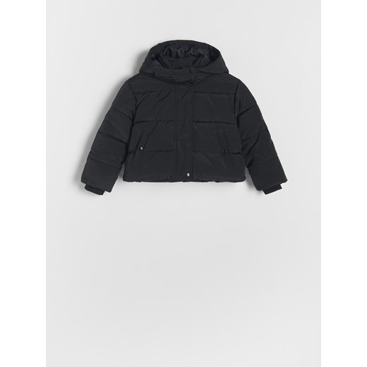 Reserved - Płaszcz z odpinanym dołem - czarny Reserved 134 (8 lat) Reserved