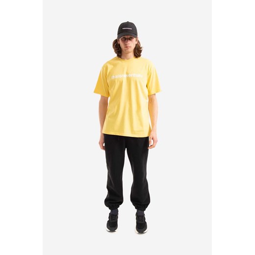 thisisneverthat t-shirt bawełniany T-Logo Tee kolor żółty z nadrukiem Thisisneverthat L wyprzedaż PRM