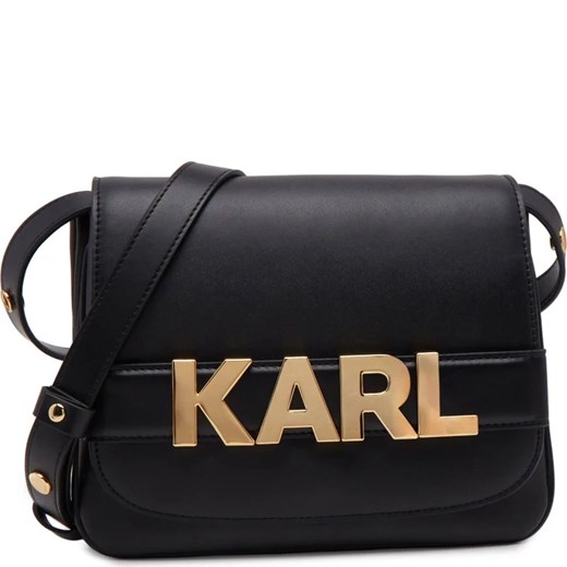 Karl Lagerfeld Skórzana listonoszka k/letters flap Karl Lagerfeld Uniwersalny Gomez Fashion Store
