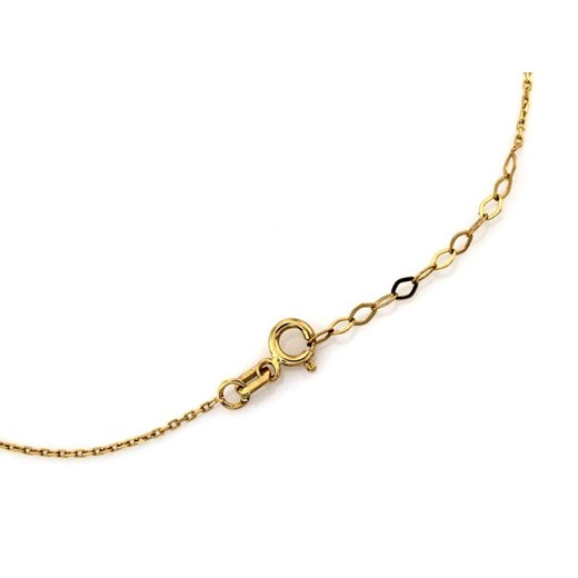 zloty naszyjnik 585 choker z gładkimi kółkami Lovrin LOVRIN