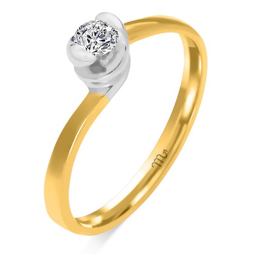 zaręczynowy pierścionek ze złota z diamentem 585 Lovrin LOVRIN
