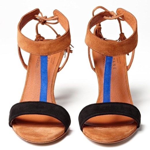 Sandały skórzane la-redoute-pl pomaranczowy sandały