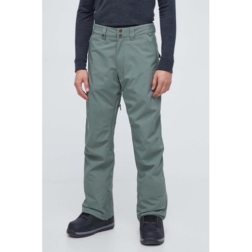 Quiksilver spodnie męskie kolor zielony ze sklepu ANSWEAR.com w kategorii Spodnie męskie - zdjęcie 164691931