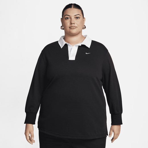 Bluzka damska Nike z długim rękawem czarna 