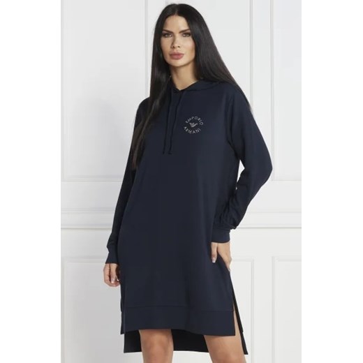 Sukienka Emporio Armani z elastanu casual z okrągłym dekoltem mini