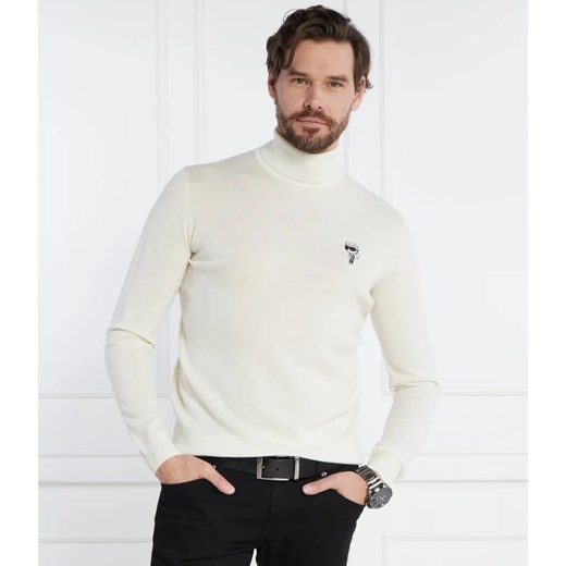 Karl Lagerfeld Wełniany golf | Regular Fit ze sklepu Gomez Fashion Store w kategorii Swetry męskie - zdjęcie 164713493