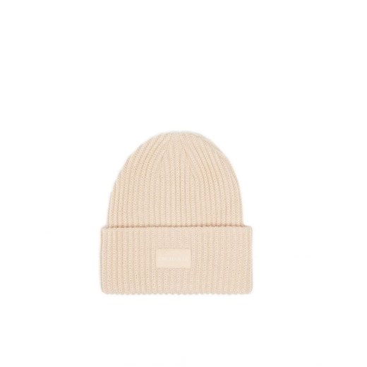 Cropp - Beżowa zimowa czapka beanie - beżowy ze sklepu Cropp w kategorii Czapki zimowe damskie - zdjęcie 164717644