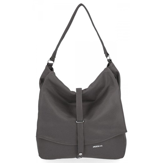 Torebka Uniwersalna XL Bee Bag Szara 1902A555 ze sklepu PaniTorbalska w kategorii Torby Shopper bag - zdjęcie 164722530