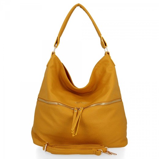 BEE BAG Uniwersalna Torebka Damska Denise w rozmiarze XL Musztarda ze sklepu PaniTorbalska w kategorii Torby Shopper bag - zdjęcie 164726714