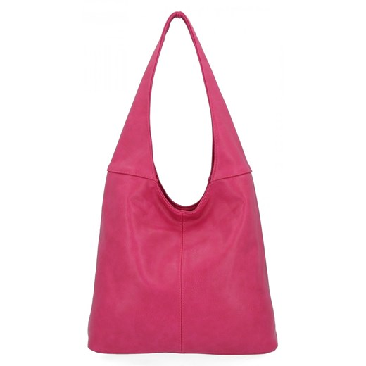 Uniwersalne Torebki Damskie Shopper Bag firmy Hernan HB0141 Fuksjowa ze sklepu PaniTorbalska w kategorii Torby Shopper bag - zdjęcie 164727954
