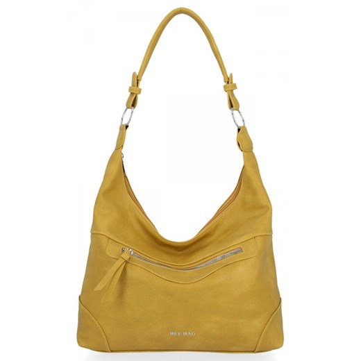 BEE BAG Uniwersalne Torebki Damskie na co dzień Laida Żółta ze sklepu PaniTorbalska w kategorii Torby Shopper bag - zdjęcie 164728542