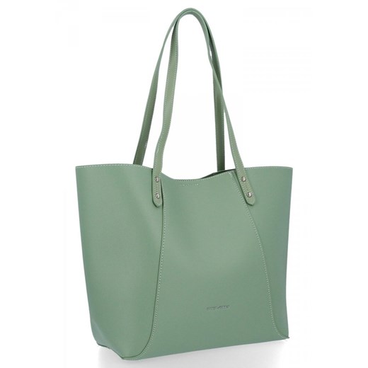 Uniwersalna Torebka Damska Shopper Bag David Jones 6743-2 Jasno Zielona David Jones One Size PaniTorbalska