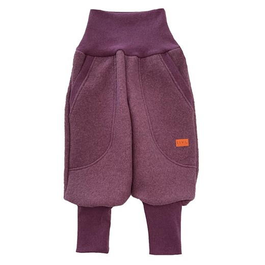 LiVi Wełniane spodnie dresowe &quot;Streetstyle&quot; w kolorze fioletowym Livi 80/86 okazyjna cena Limango Polska