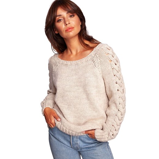 Be Wear Sweter w kolorze beżowym ze sklepu Limango Polska w kategorii Swetry damskie - zdjęcie 164733121