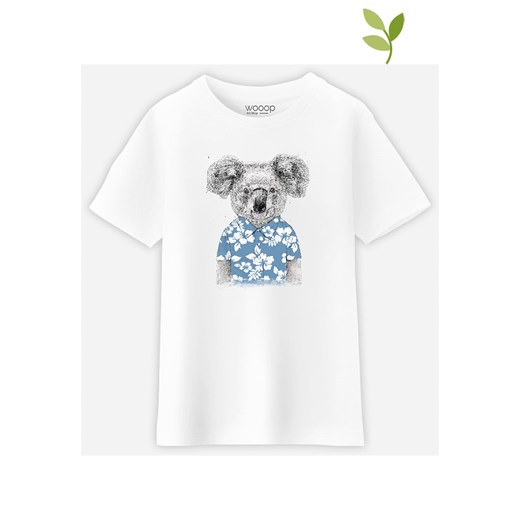 WOOOP Koszulka &quot;Summer Koala Blue&quot; w kolorze białym ze sklepu Limango Polska w kategorii T-shirty chłopięce - zdjęcie 164733450