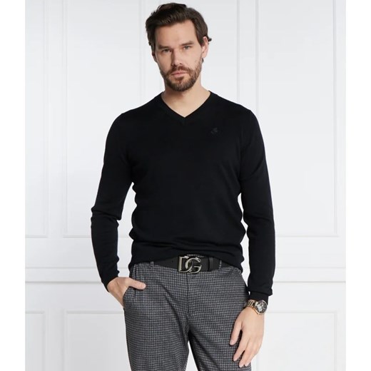 Karl Lagerfeld Wełniany sweter | Regular Fit ze sklepu Gomez Fashion Store w kategorii Swetry męskie - zdjęcie 164737922