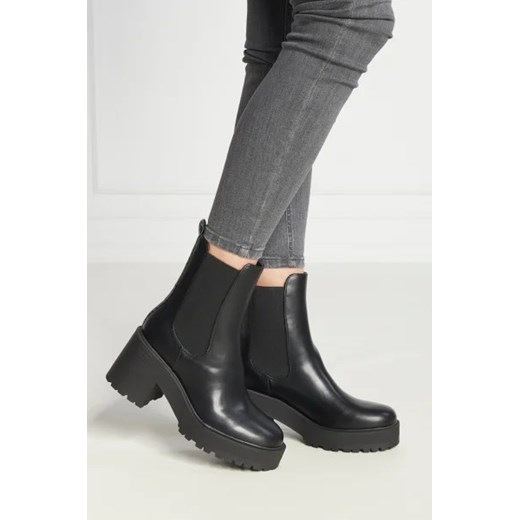 Workery damskie Guess na obcasie bez zapięcia z tkaniny casual 