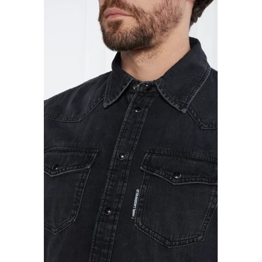 Karl Lagerfeld Koszula | Regular Fit | denim Karl Lagerfeld L wyprzedaż Gomez Fashion Store