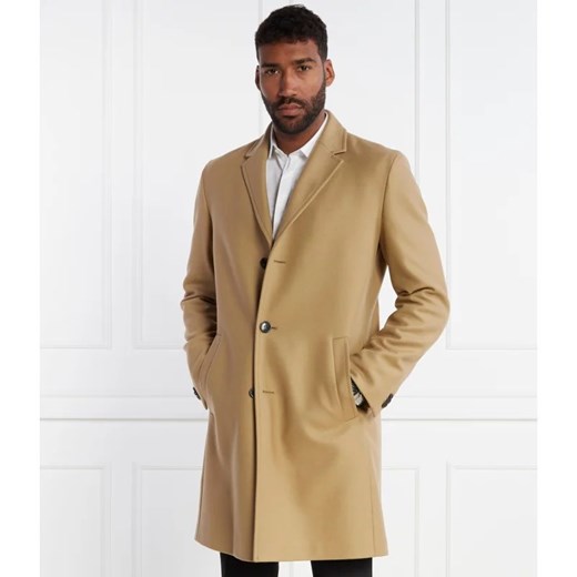 HUGO Wełniany płaszcz malto | z dodatkiem kaszmiru ze sklepu Gomez Fashion Store w kategorii Płaszcze męskie - zdjęcie 164748661