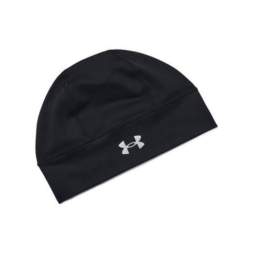 Męska czapka do biegania Under Armour UA Men's Storm Launch Beanie - czarna ze sklepu Sportstylestory.com w kategorii Czapki zimowe męskie - zdjęcie 164755480