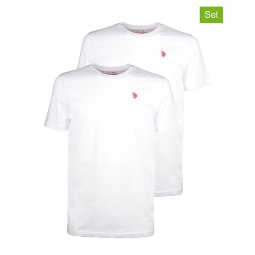 U.S. Polo Assn. Koszulki (2 szt.) w kolorze białym M Limango Polska wyprzedaż