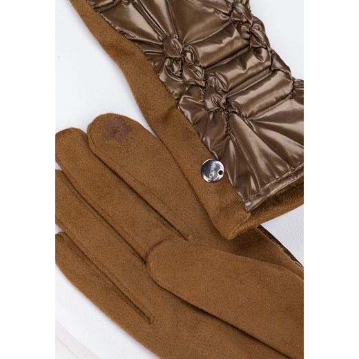 Brązowe rękawiczki z pikowaniem Molton ONE SIZE Molton