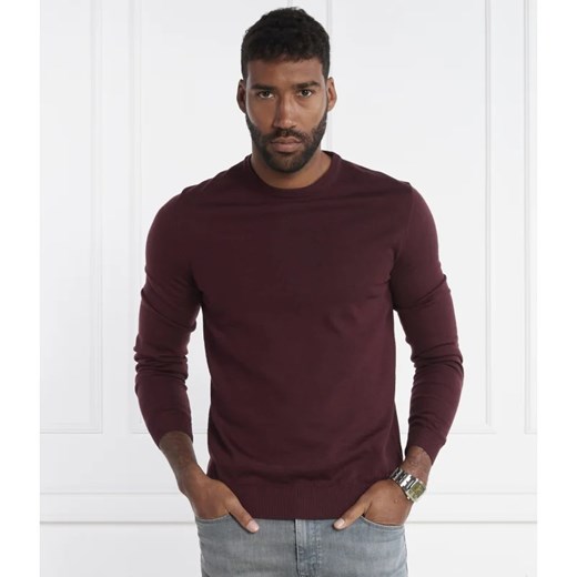HUGO Wełniany sweter San Cedric-M1 | Regular Fit ze sklepu Gomez Fashion Store w kategorii Swetry męskie - zdjęcie 164798453