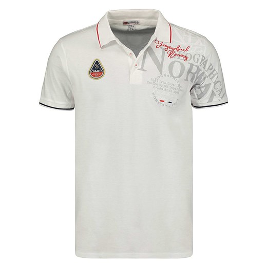 Geographical Norway Koszulka polo w kolorze białym Geographical Norway XXL Limango Polska promocja